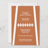 Football Player Ball Custom Sports Birthday Party Kaart (Voorkant)