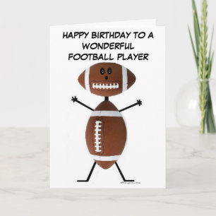 Football Player Birthday-kaart Kaart