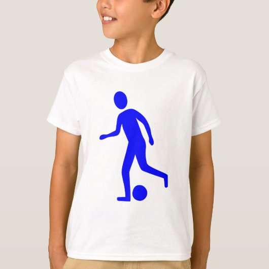 Football Player - blauw T-shirt (Voorkant)