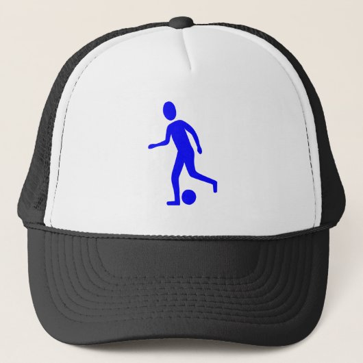 Football Player - blauw Trucker Pet (Voorkant)