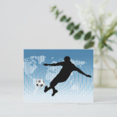 FOOTBALL PLAYER BRIEFKAART (Staand voorkant)