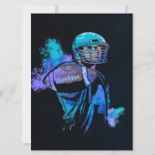 Football Player Canvas afdrukken (Achterkant)