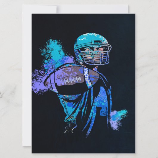 Football Player Canvas afdrukken (Achterkant)