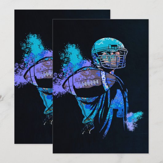 Football Player Canvas afdrukken (Voorkant / Achterkant)