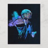 Football Player Canvas afdrukken Flyer (Achterkant)