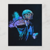 Football Player Canvas afdrukken Flyer (Voorkant)