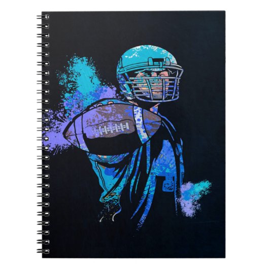 Football Player Canvas afdrukken Notitieboek (Voorkant)
