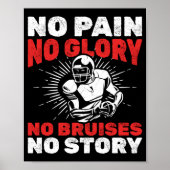 Football Player Coach Funny Poster (Voorkant)