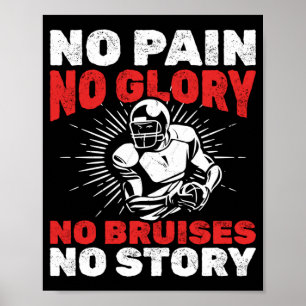 Football Player Coach Funny Poster