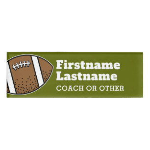 Football Player Coach of leraar - Moderne tekening Naambadge