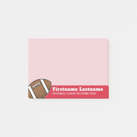 Football Player Coach of leraar - Moderne tekening Post-it® Notes (Voorkant)
