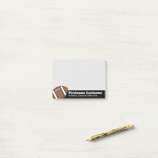 Football Player Coach of leraar - Moderne tekening Post-it® Notes (Op bureau)