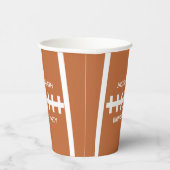 Football Player Cool Custom Ball Birthday Party Papieren Bekers (Rechts)