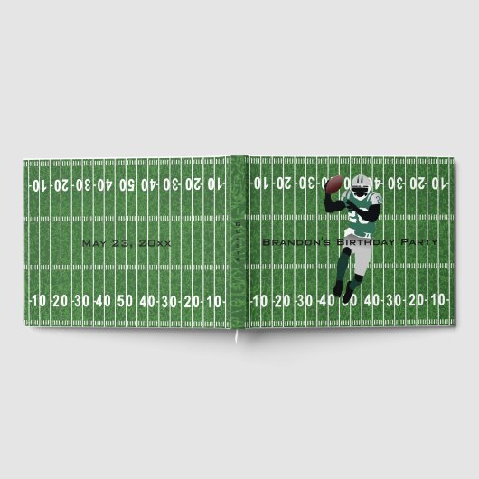 Football Player Design Guest Book Gastenboek (Volledig)