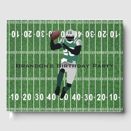 Football Player Design Guest Book Gastenboek