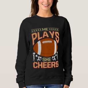 Football Player Fan Cheer Mam Zuster Daughter Girl Trui