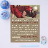 Football Player, Football Camp Adverteren Flyer (Enkel)