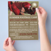 Football Player, Football Camp Adverteren Flyer (Hand)