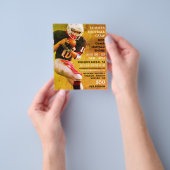 Football Player, Football Camp Adverteren Flyer (Hand)