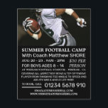 Football Player, Football Camp Adverteren Flyer<br><div class="desc">De Speler van het football,  de Camp van het Football Adverteren broers door de opslag van het Visitekaartje.</div>