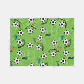 Football Player | Football is groot Fleece Deken (Voorkant (Horizontaal))