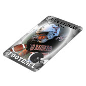 Football Player-fotosjabloon Magneet (Linkerzijde)
