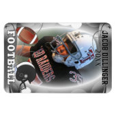 Football Player-fotosjabloon Magneet (Horizontaal)