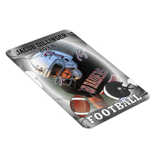 Football Player-fotosjabloon Magneet (Rechterzijde)