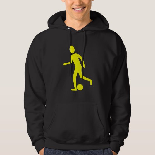 Football Player - Geel Hoodie (Voorkant)