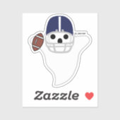 Football Player Ghost Sticker (Vel)