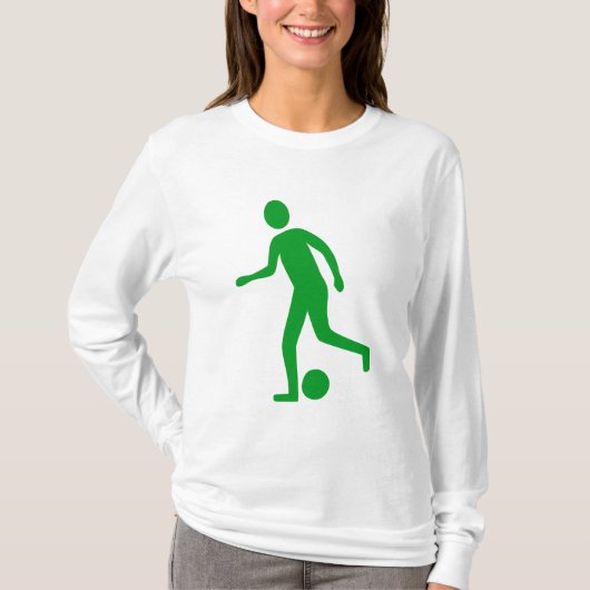 Football Player - Groen T-shirt (Voorkant)