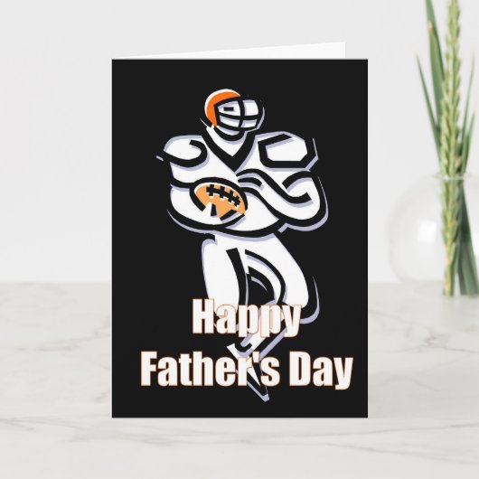 Football Player - Happy Vaderdag Kaart (Voorkant)