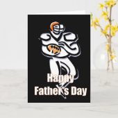Football Player - Happy Vaderdag Kaart (Gele Bloem)