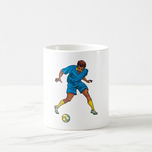 Football Player in blauw Koffiemok