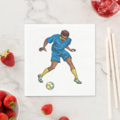 Football Player in blauw Servet (Insitu)