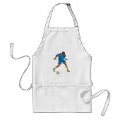 Football Player in blauw Standaard Schort (Voorkant)