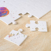 Football player in watercolor legpuzzel (Zijkant)