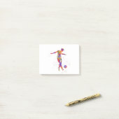 Football player in waterverf post-it® notes (Op bureau)