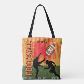 Football Player Kickball Tote Bag (Achterkant)