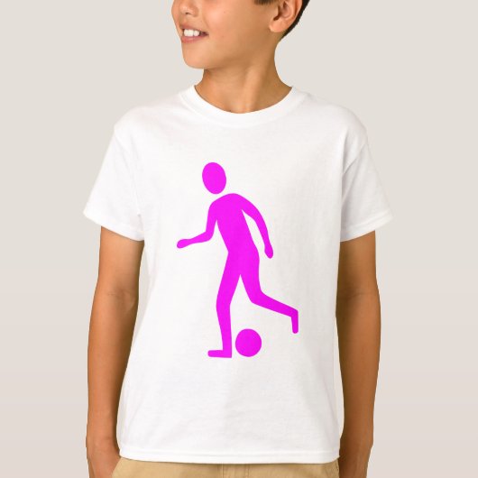 Football Player - Magenta T-shirt (Voorkant)