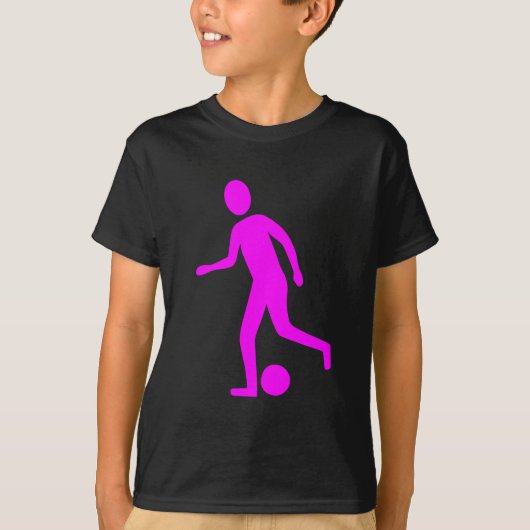 Football Player - Magenta T-shirt (Voorkant)