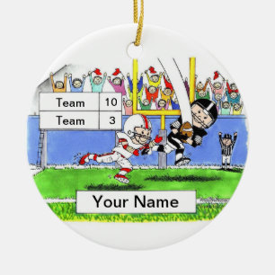 Football Player - Mannelijk Keramisch Ornament