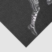 Football Player met Quarterback Black Silver Tissuepapier (Detail)