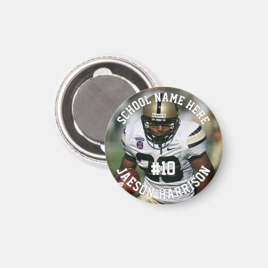 Football Player Naam Team en foto toevoegen Magneet (Voorkant / Achterkant)