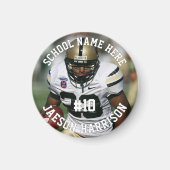 Football Player Naam Team en foto toevoegen Magneet (Voorkant)