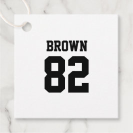 Football Player Name Number Team Spirit Fun Bedankjes Labels