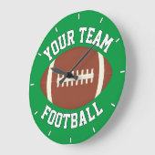 Football Player of Coach Custom Team Name Sports Grote Klok (Hoek)