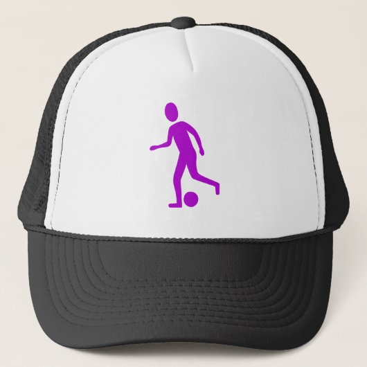 Football Player - Paars Trucker Pet (Voorkant)