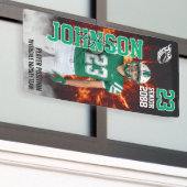 Football Player Portrait Photo Senior Night Spandoek (Buitenkant Gebouw)