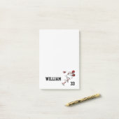 Football Player Post-it® Notes (Op bureau)